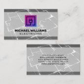 Carte De Visite Plan directeur | Logo de prise électrique (Devant / Derrière)