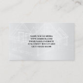 Carte De Visite Plan directeur | Logo du panneau solaire | Technol (Dos)