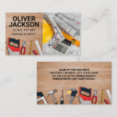 Carte De Visite Plan directeur | Outils de construction (Devant / Derrière)