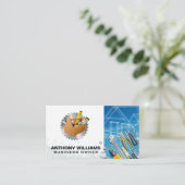 Carte De Visite Plan directeur | Outils de menuiserie (Debout devant)