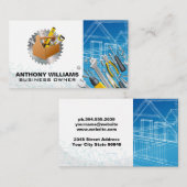Carte De Visite Plan directeur | Outils de menuiserie (Devant / Derrière)