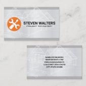 Carte De Visite Plan directeur | Outils matériels (Devant / Derrière)