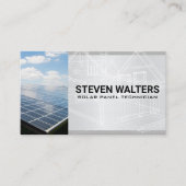 Carte De Visite Plan directeur | Panneau solaire (Devant)