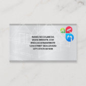 Carte De Visite Plan directeur | Services de construction (Dos)