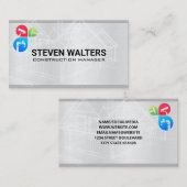 Carte De Visite Plan directeur | Services de construction (Devant / Derrière)