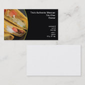 Carte De Visite Plan rapproché croquant de taco (Devant / Derrière)