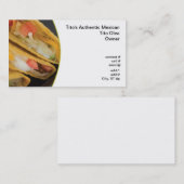 Carte De Visite Plan rapproché croquant de taco (Devant / Derrière)