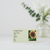 Carte De Visite Plan rapproché de cercle de feu de tournesol (Debout devant)
