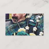 Carte De Visite Plan rapproché de joueur de cornemuse (Dos)