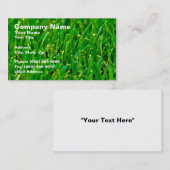 Carte De Visite Plan rapproché de pelouse verte (Devant / Derrière)