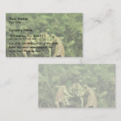 Carte De Visite Plan rapproché d'écrevisses sous-marin (Devant / Derrière)