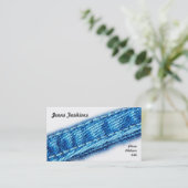 Carte De Visite Plan rapproché des jeans et du tissu de denim (Debout devant)