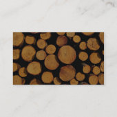 Carte De Visite Plan rapproché des rondins (Dos)