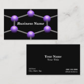 Carte De Visite Plan rapproché d'une structure moléculaire 3D (Devant / Derrière)