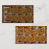 Carte De Visite Plan rapproché unique de pâtes (Devant / Derrière)