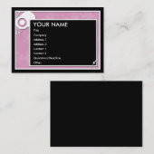 Carte De Visite plan rose de bloc (Devant / Derrière)