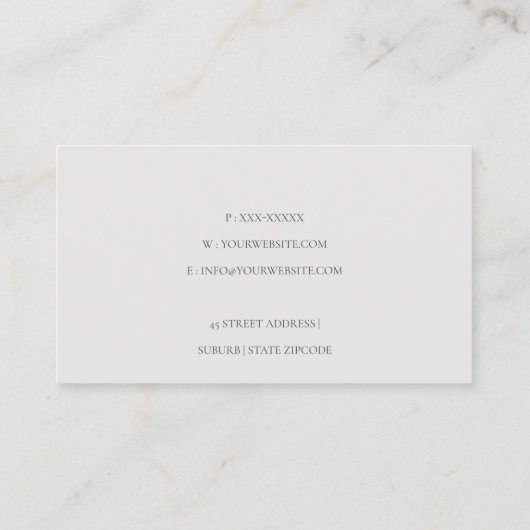 Carte De Visite Planche à découper rose floral Napkin (Dos)