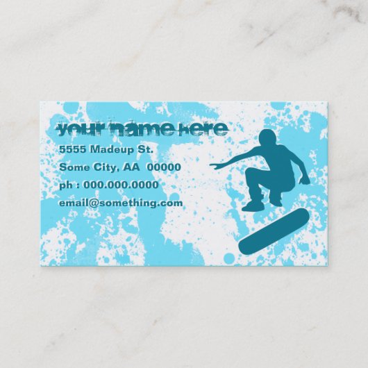 Carte De Visite planche à roulettes (Devant)