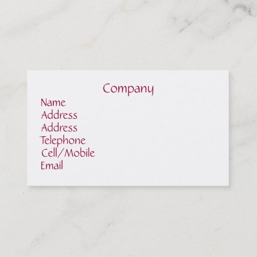 CARTE DE VISITE PLANCHE À VOILE (Dos)