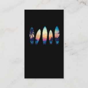 Carte De Visite Planche à voile vintage Plage Classique Hawaii Su