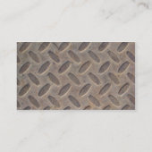 Carte De Visite Plancher en acier de plat de diamant (Dos)