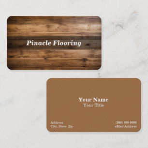 Carte De Visite Plancher en bois