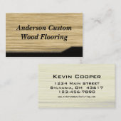 Carte De Visite Plancher en bois (Devant / Derrière)