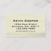 Carte De Visite Plancher en bois (Dos)