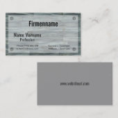 Carte De Visite Plancher en bois (Devant / Derrière)