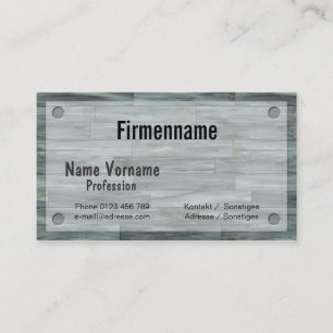 Carte De Visite Plancher en bois