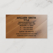 Carte De Visite Plancher en bois (Dos)