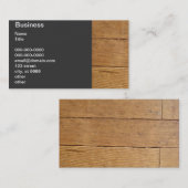 Carte De Visite Plancher en bois antique - sapin (Devant / Derrière)