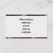 Carte De Visite Plancher en bois diagonal (Dos)