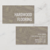 Carte De Visite Plancher en bois franc Bois Travaux Motif Design (Devant / Derrière)
