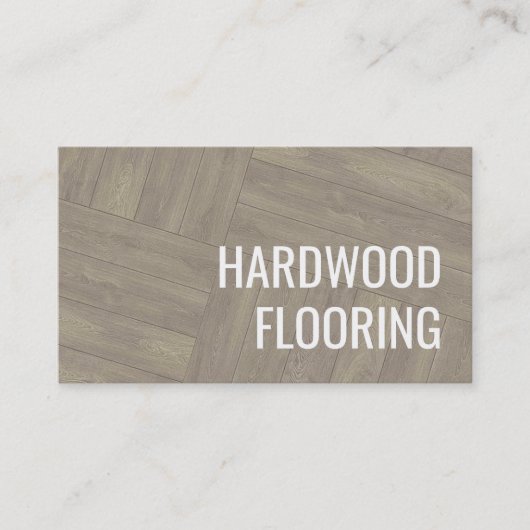 Carte De Visite Plancher en bois franc Bois Travaux Motif Design (Devant)