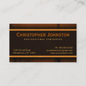 Carte De Visite Plancher en bois massif Classé Planchers en bois F (Dos)