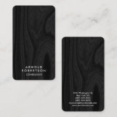 Carte De Visite Plancher minimaliste Gris Moderne Design élégant (Devant / Derrière)