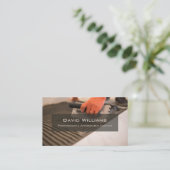 Carte De Visite Plancher professionnel et chaudière (Debout devant)