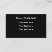 Carte De Visite Planchers Commerciaux Ou Résidentiels (Dos)