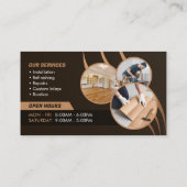 Carte De Visite Planchers de bois Services Planchers commerciaux & (Dos)