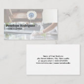Carte De Visite Planchers de ménage et comptoirs de nettoyage (Devant / Derrière)