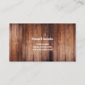 Carte De Visite Planchers modernes Planchers société d'installatio (Dos)