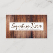 Carte De Visite Planchers modernes Planchers société d'installatio (Devant)