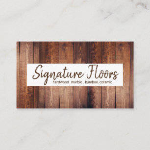 Carte De Visite Planchers modernes Planchers société d'installatio