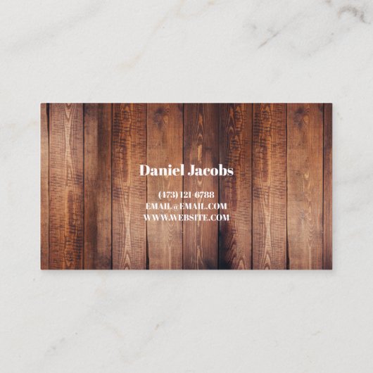 Carte De Visite Planchers Planchers Installation Société (Dos)