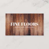 Carte De Visite Planchers Planchers Installation Société (Devant)