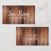 Carte De Visite Planchers Planchers Installation Société (Devant / Derrière)