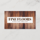 Carte De Visite Planchers Planchers Installation Société (Devant)