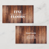 Carte De Visite Planchers Planchers Installation Société (Devant / Derrière)
