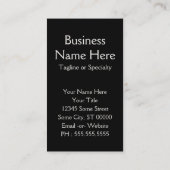 Carte De Visite planches à colfax (Dos)